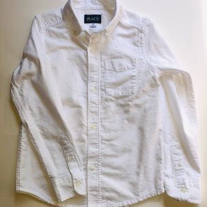 Children’s Place Boys White Button Down Size 5/6